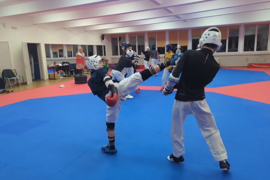 Photo des sportifs taekwondo